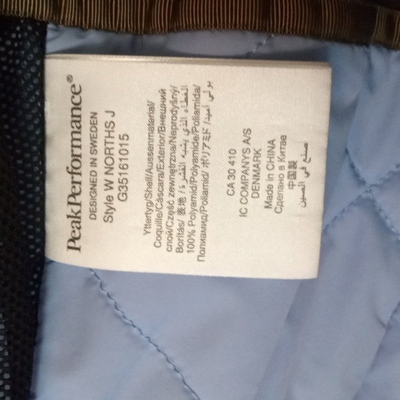 Peak Performance Hipe Blue Jacket size L - Picture 9 of 9